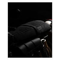 Trip Machine Touring Seat Royal Enfield Twins - black suede